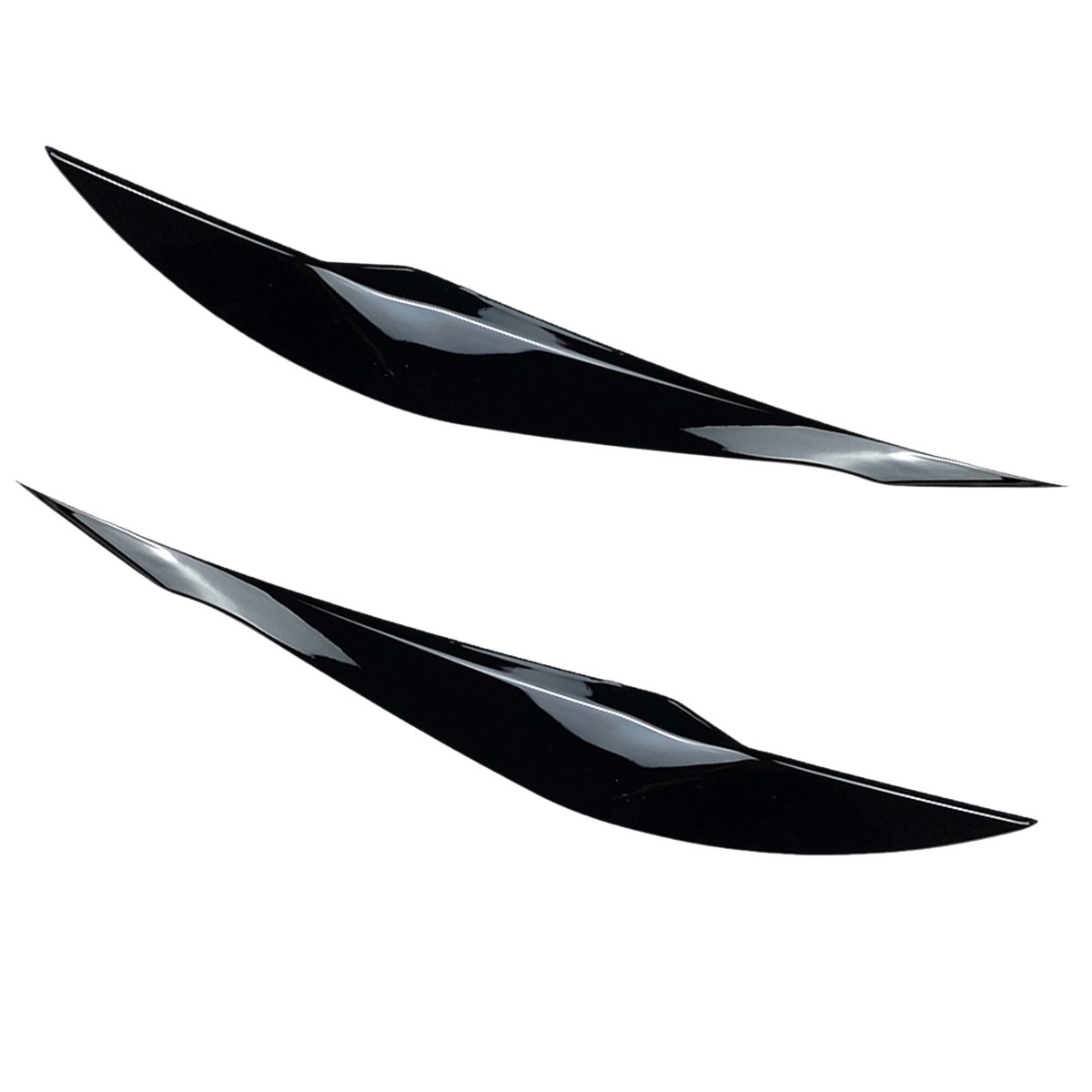 For BMW 3Series F30 F31 2012-18 Car Headlight Eye Lid Eyebrow Cover Glossy Black