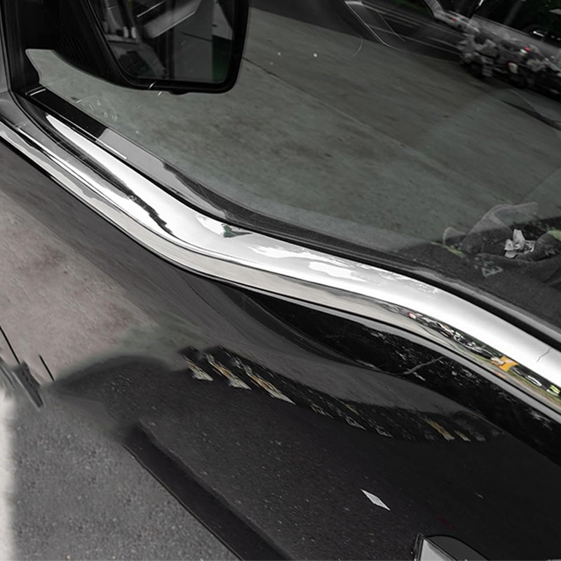 4PCS L+R Chrome Window Molding Bottom Sill Trim Strip For Ford F150 2015-2020