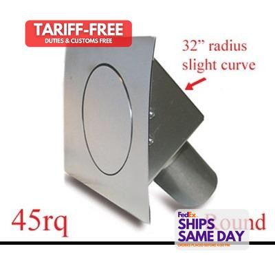Hagan Street Rod FD45RQ, One Natural Steel Round Quarter Panel Fuel Door Hinged