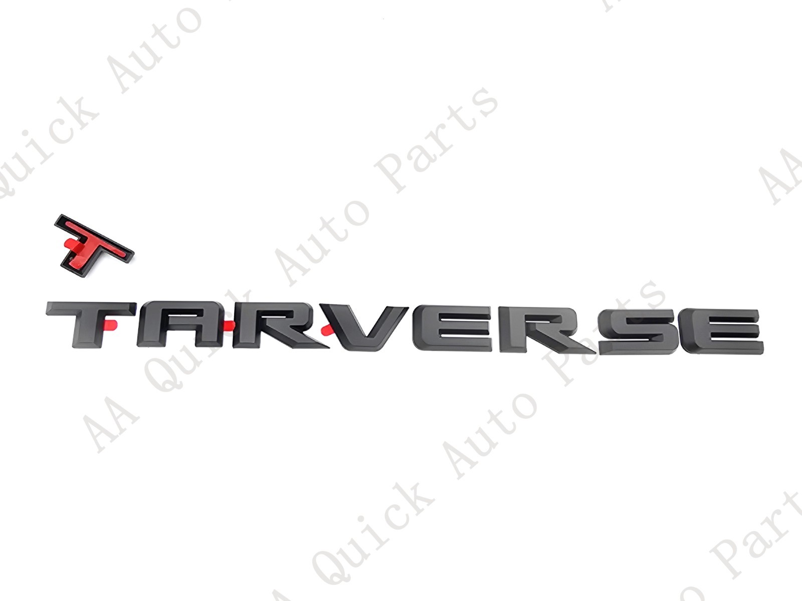 Overlay 3PCS Matte Black Doors Rear Traverse Emblems Letters 2024+ Traverse