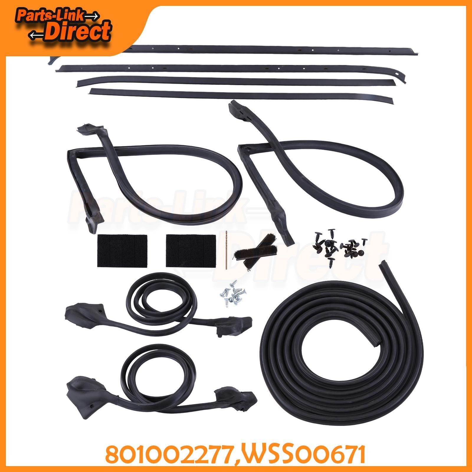 For 70-81 Chevy Camaro Pontiac Firebird Weather Strip Seal Full Weatherstrip Kit