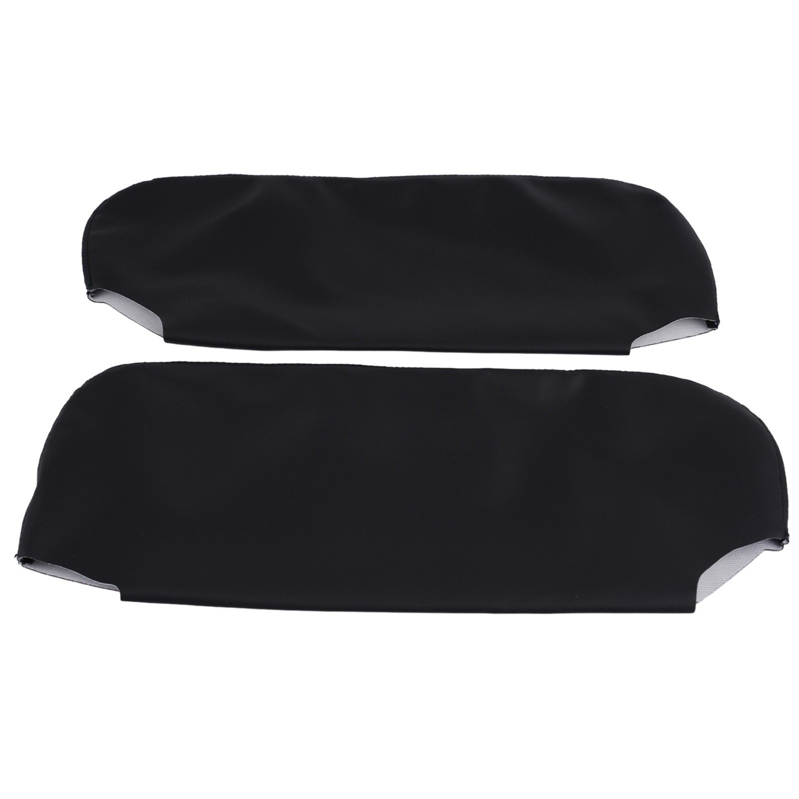 Brand New Sun Visor Cover Leather Cover Black Front Microfiber Leather