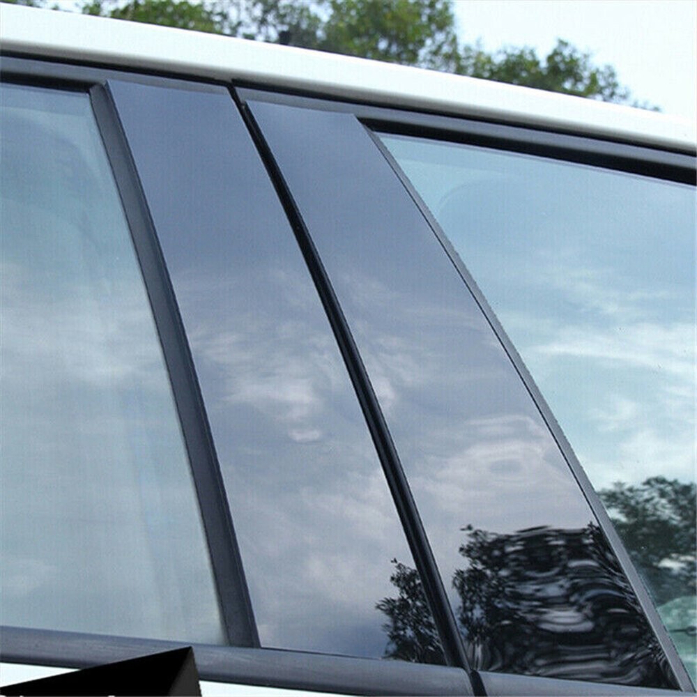 6X Car Pillar Post Trim Decorative Cover For 2011-2019 Ford Explorer Accessories