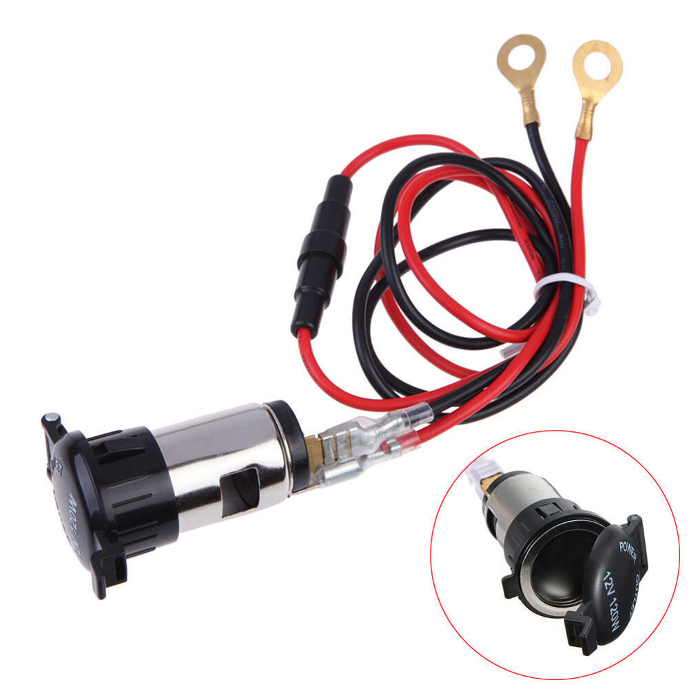 12V Auto Car Power Socket 120W Cigarette Lighter Plug Outlet Lighter Socket Plug