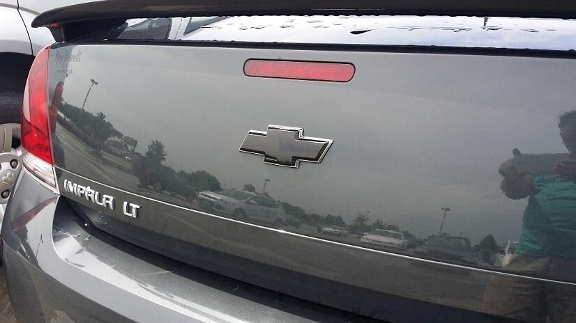 For 2006-2013 Chevy Impala Front & Rear Emblem Insert Decal Gloss Black