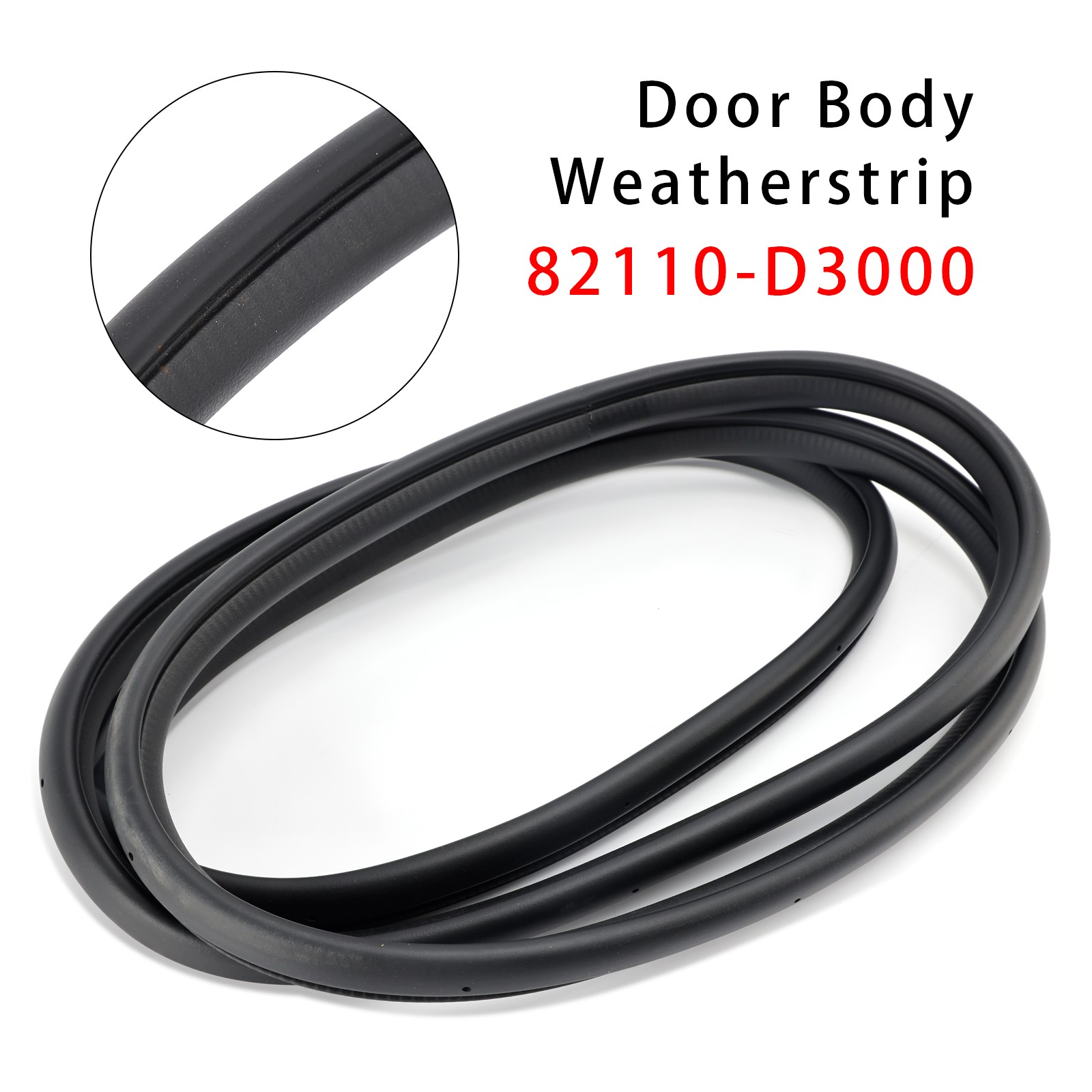 Front Left Door Body Side Weatherstrip 82110-D3000 Fits Hyundai Tucson 2016-2021