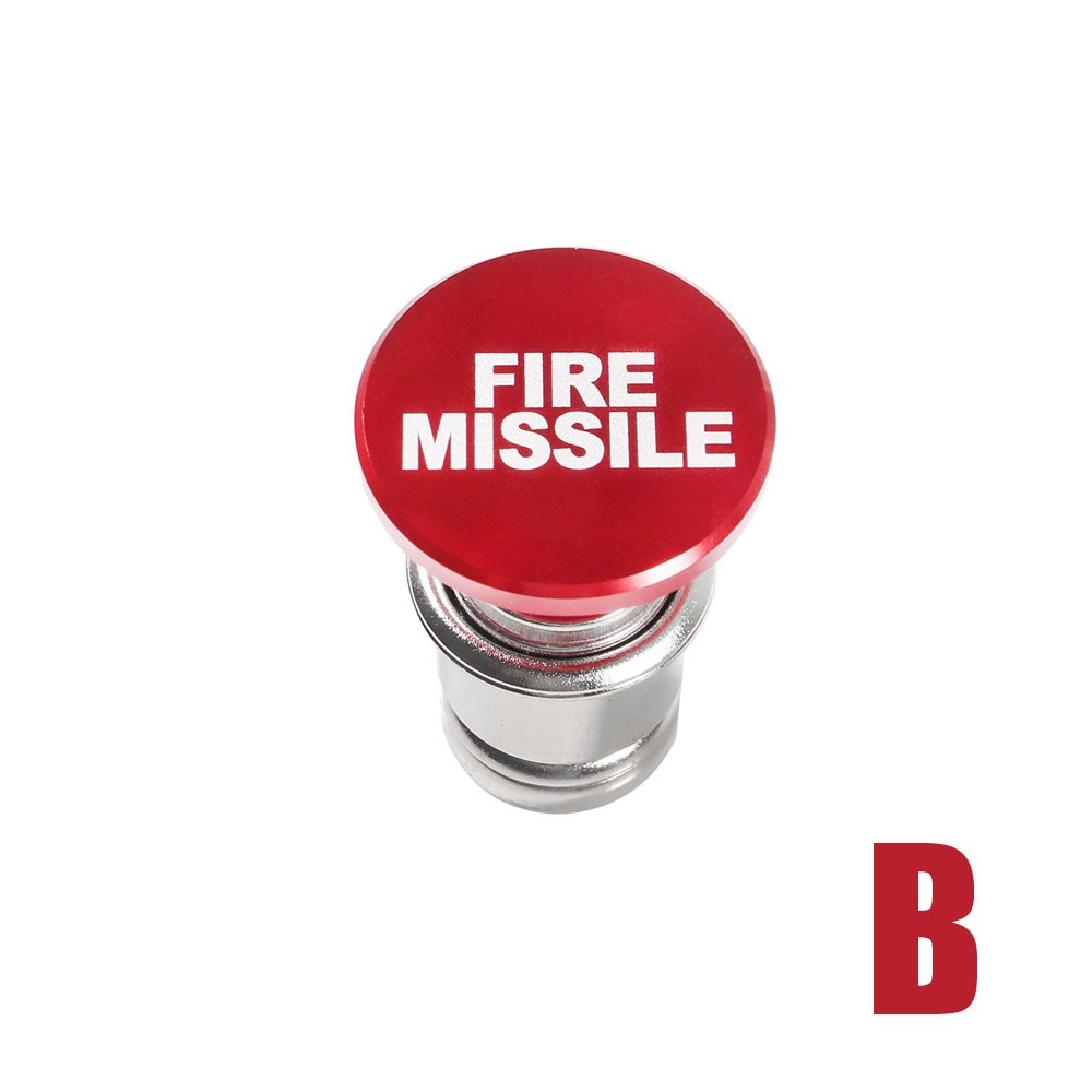 DC 12V Fire Missiles Push Button Car Lighter Parts Car Interior Accessories