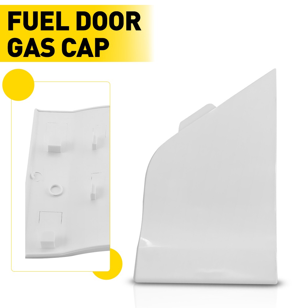Fits for 2015-2023 Ford Transit Fuel Door Gas Cap Hatch Cover Trim Panel White