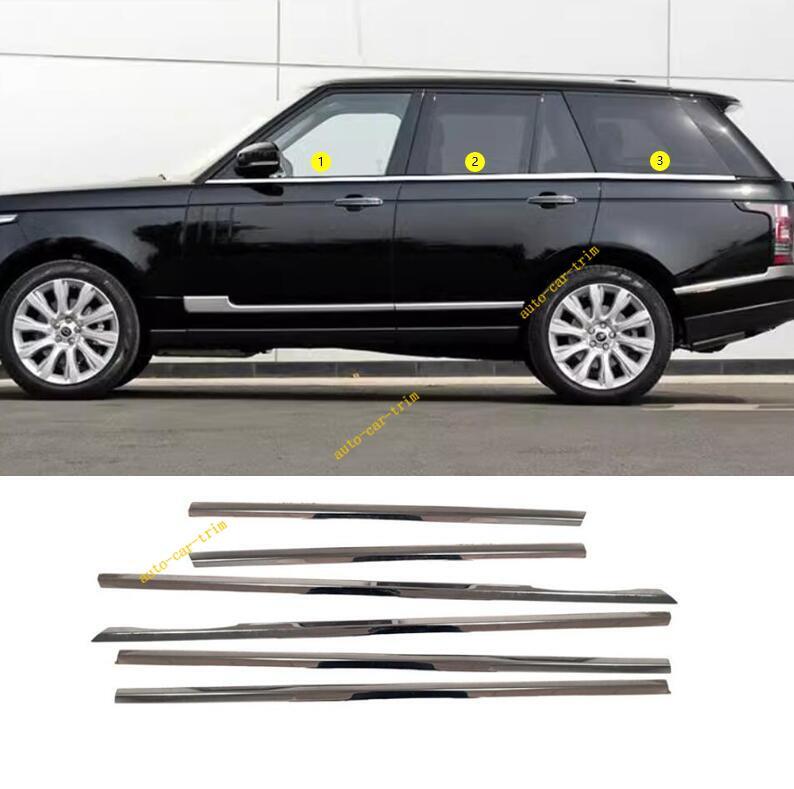 For 2014-2022 Range Rover Chrome Steel Windows Sill Molding Lower Strip Trim