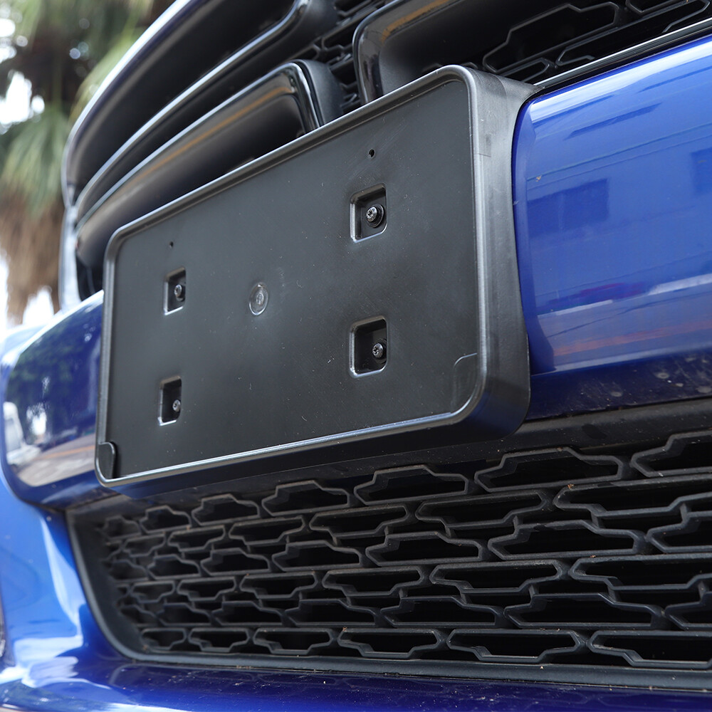 Front Bumper License Plate Bracket Holder Mount Base For Dodge Charger 15+ Black