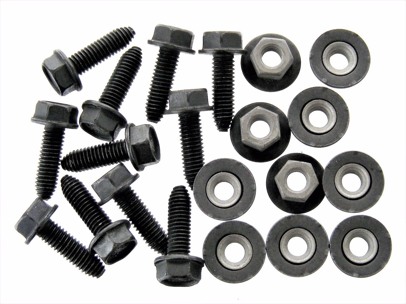 GM 6mm Body Bolts & Nuts- M6-1.0 x 20mm Long- 10mm Hex- 20pcs (10ea)- #126