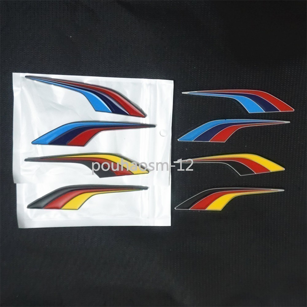 1x Red USA Flag Matte Black Left Metal Front Grille Emblem Badge America Vehicle