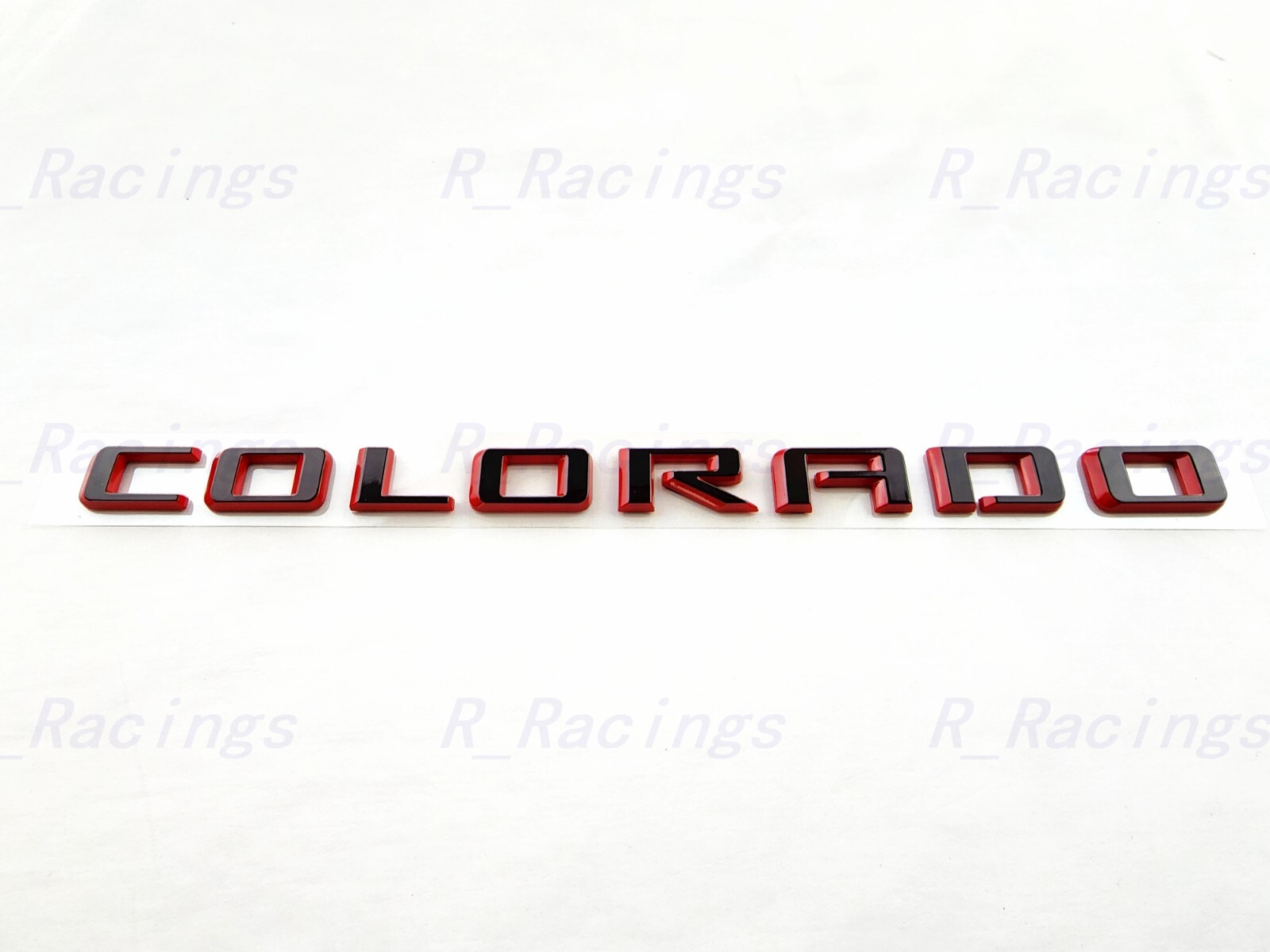 1P Gloss black Red Side Door Rear Tailgate Colorado Letter Emblem 2021-2022 Colo
