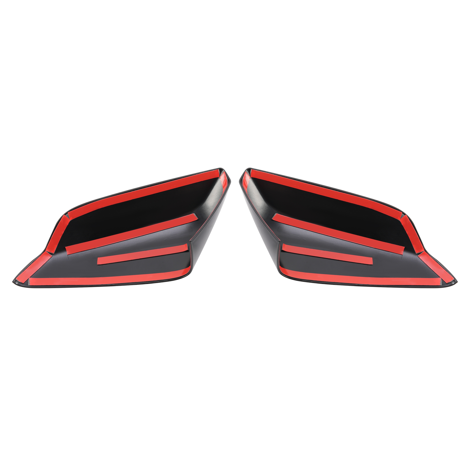 Pair Left & Right Mirror Covers Gloss Black For Chevrolet Malibu 2016-2024