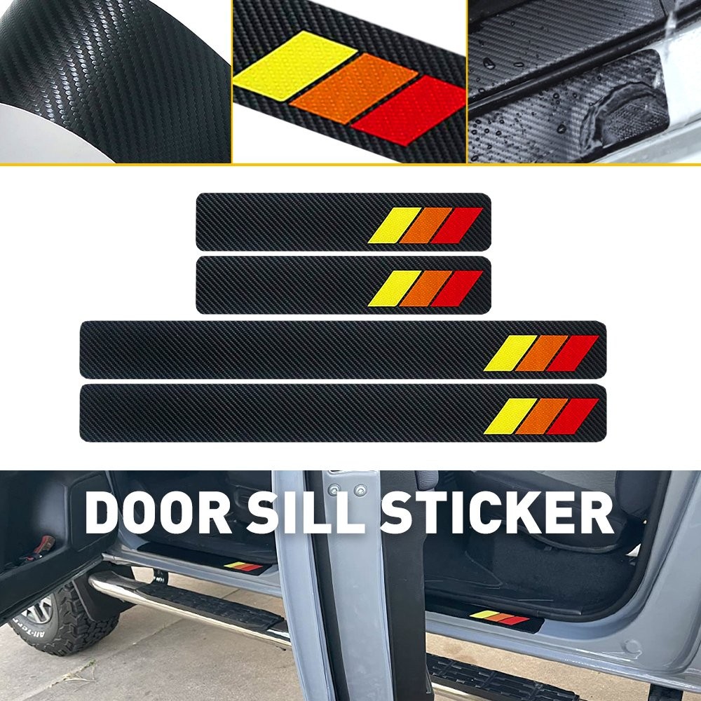 Car Plate Door Sill Scuff Anti Cover Sticker Scratch Protector Decal Fit Tacoma