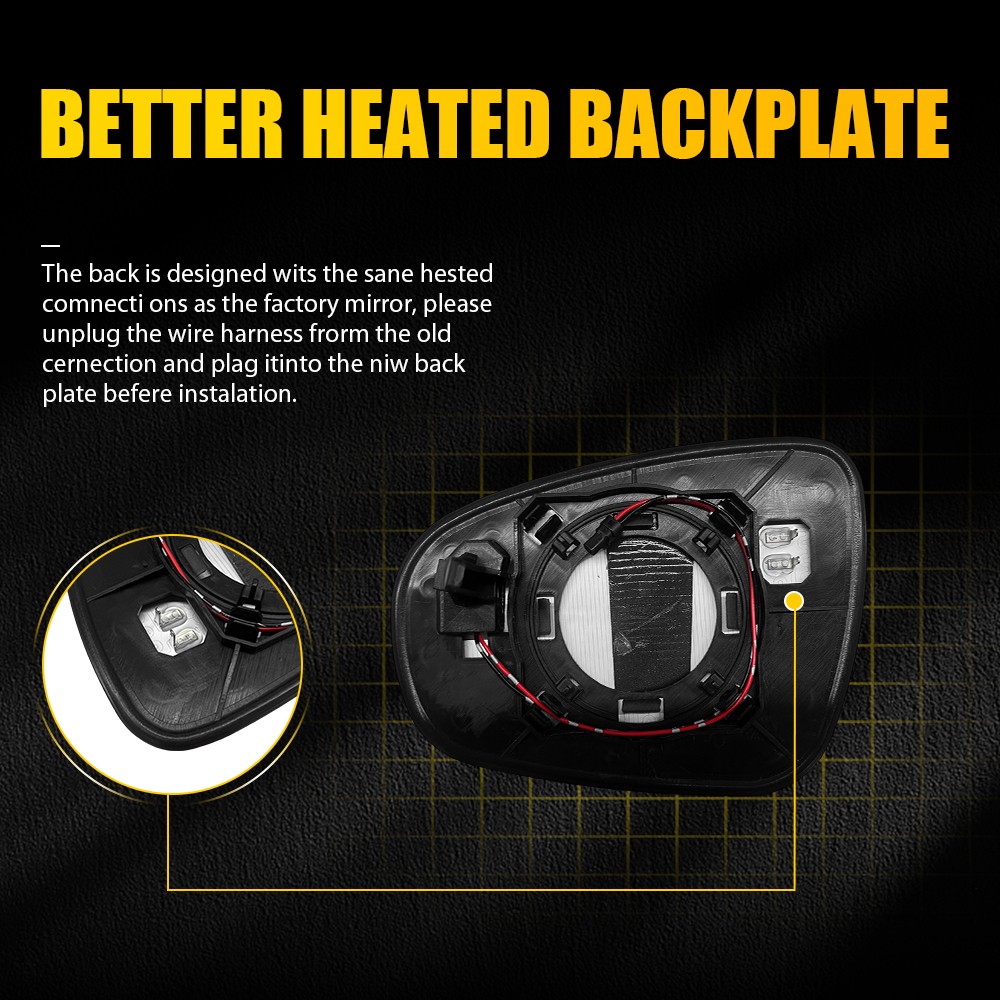Passenger Heated Blind Spot Mirror Glass For Lexus CT200h GS350 LS460 RC350 1-5X