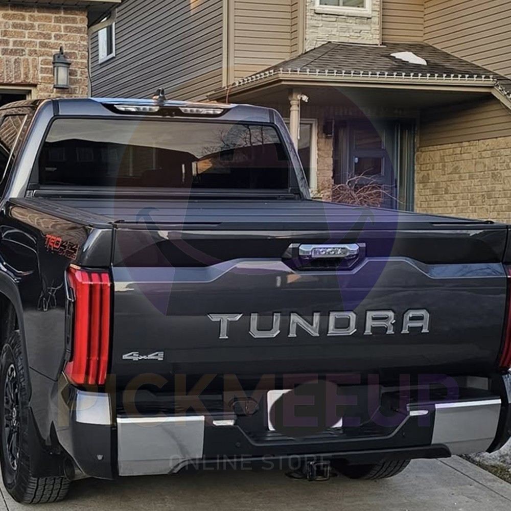 Gloss Chrome Rear Emblem Badges For 2022 2023 2024 2025 TUNDRA Tailgate Letters