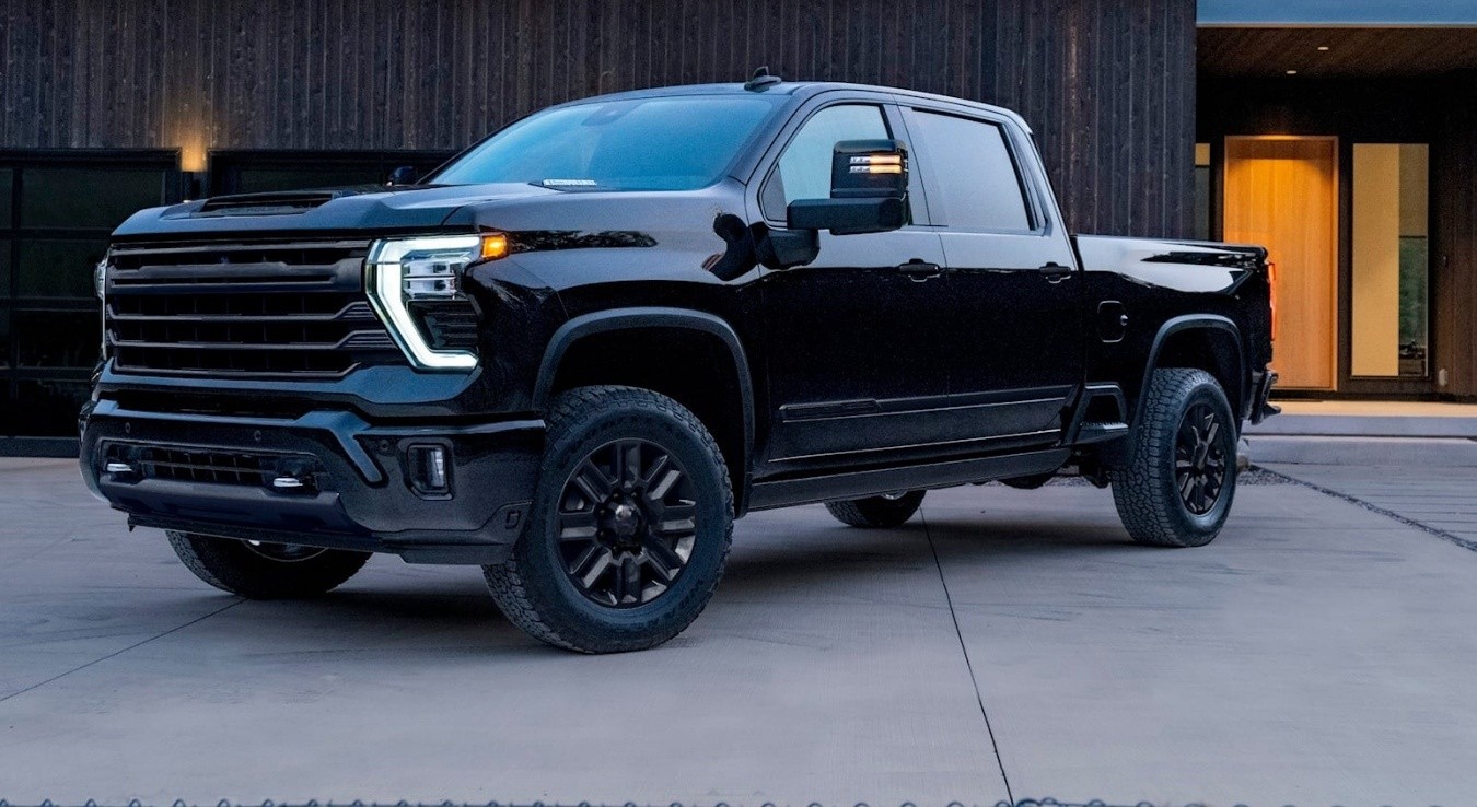 For 2020-2025 Chevy Silverado 2500/3500 HD Black Window Decor Trim Strip Cover