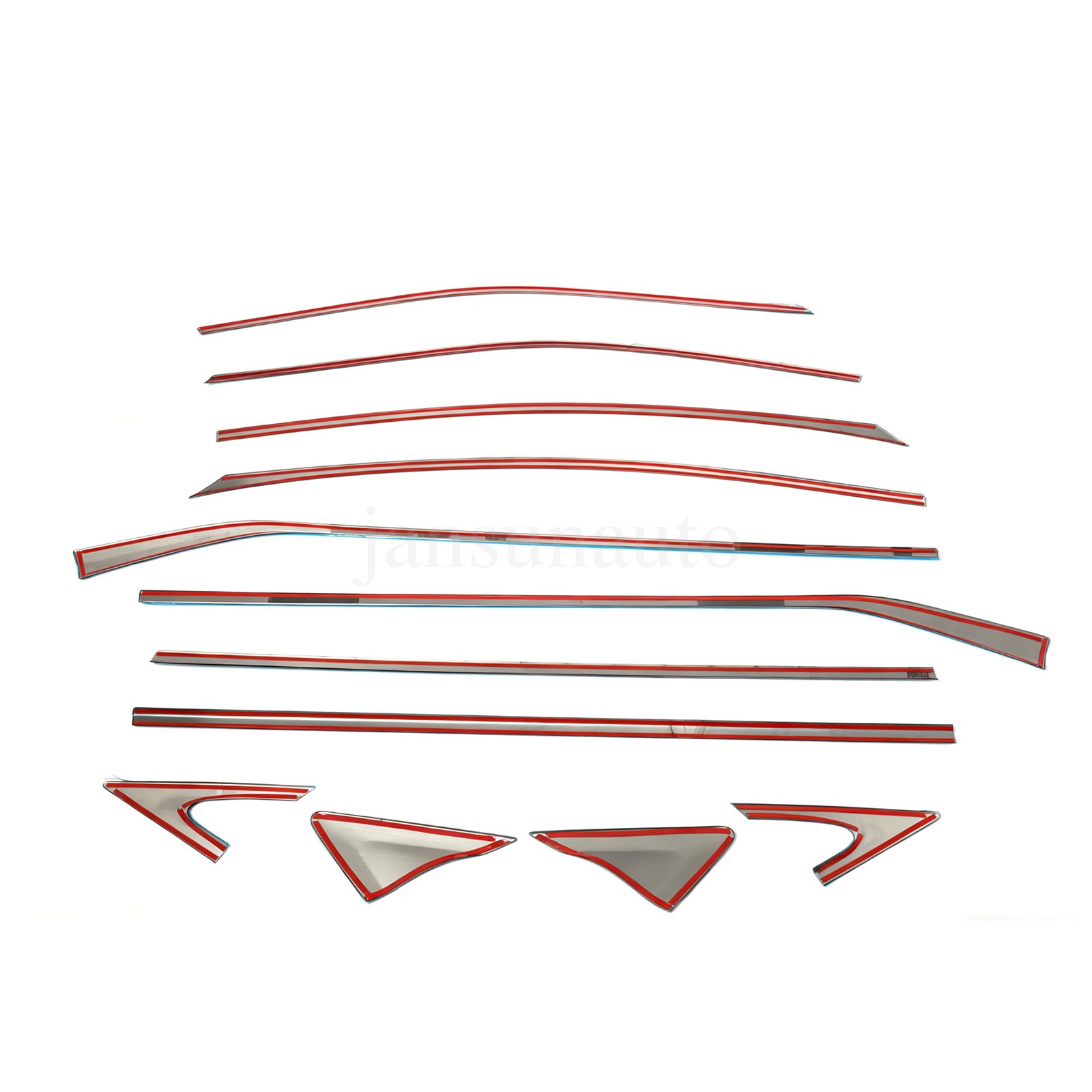 Titanium black Car Window Strip Moulding Trim For LEXUS ES300h 350 250 2019-2025