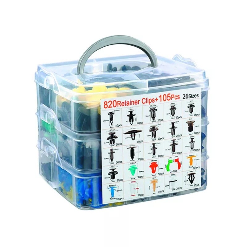 925Pcs Car Body Push Pin Rivet Trim Door Panel Fastener Clip Moulding Assortment
