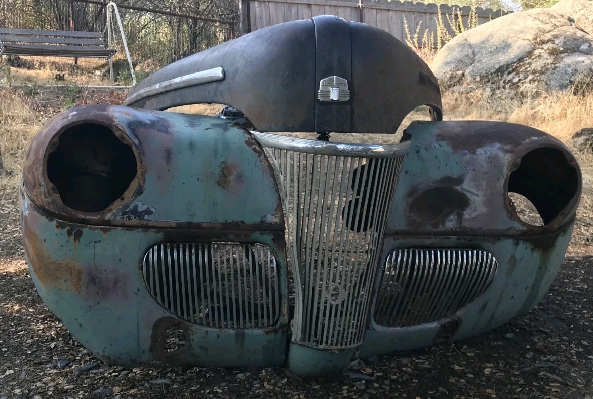 1941 Ford Complete Front Clip In Solid Original State Willing To Partout Lmk.