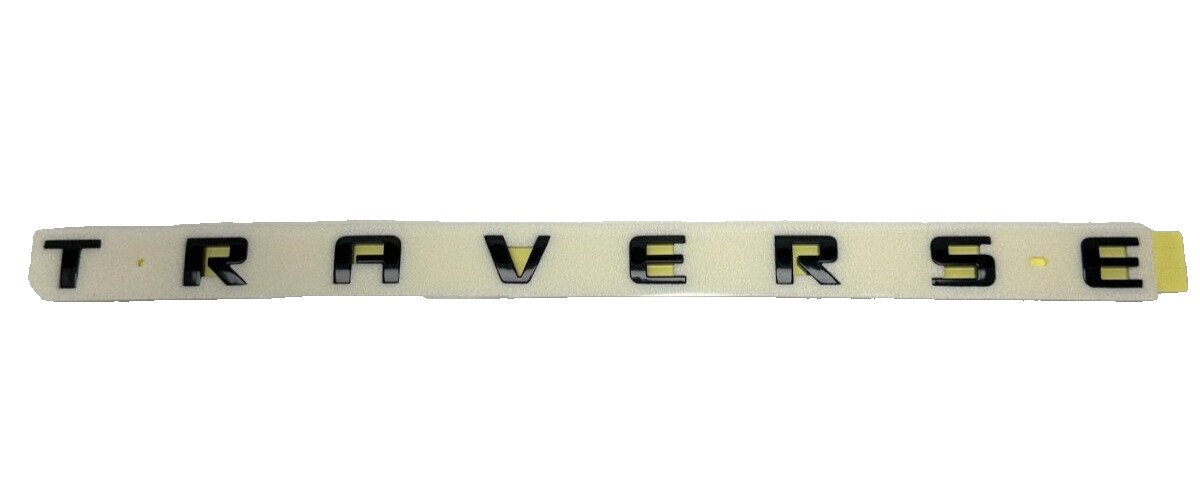 OEM 2018-2022 Chevrolet Traverse Front Side Door Nameplate Emblem Black 84411916