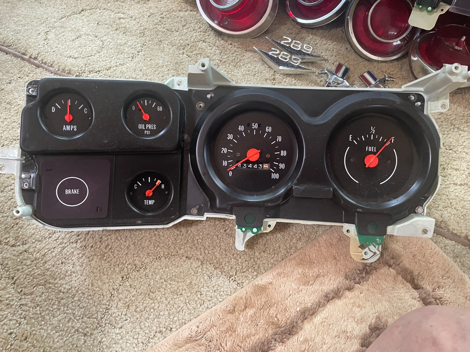 1973 – 75 Chevy Truck Dash Gauge Cluster Original Vintage OEM FREE SHIPPING