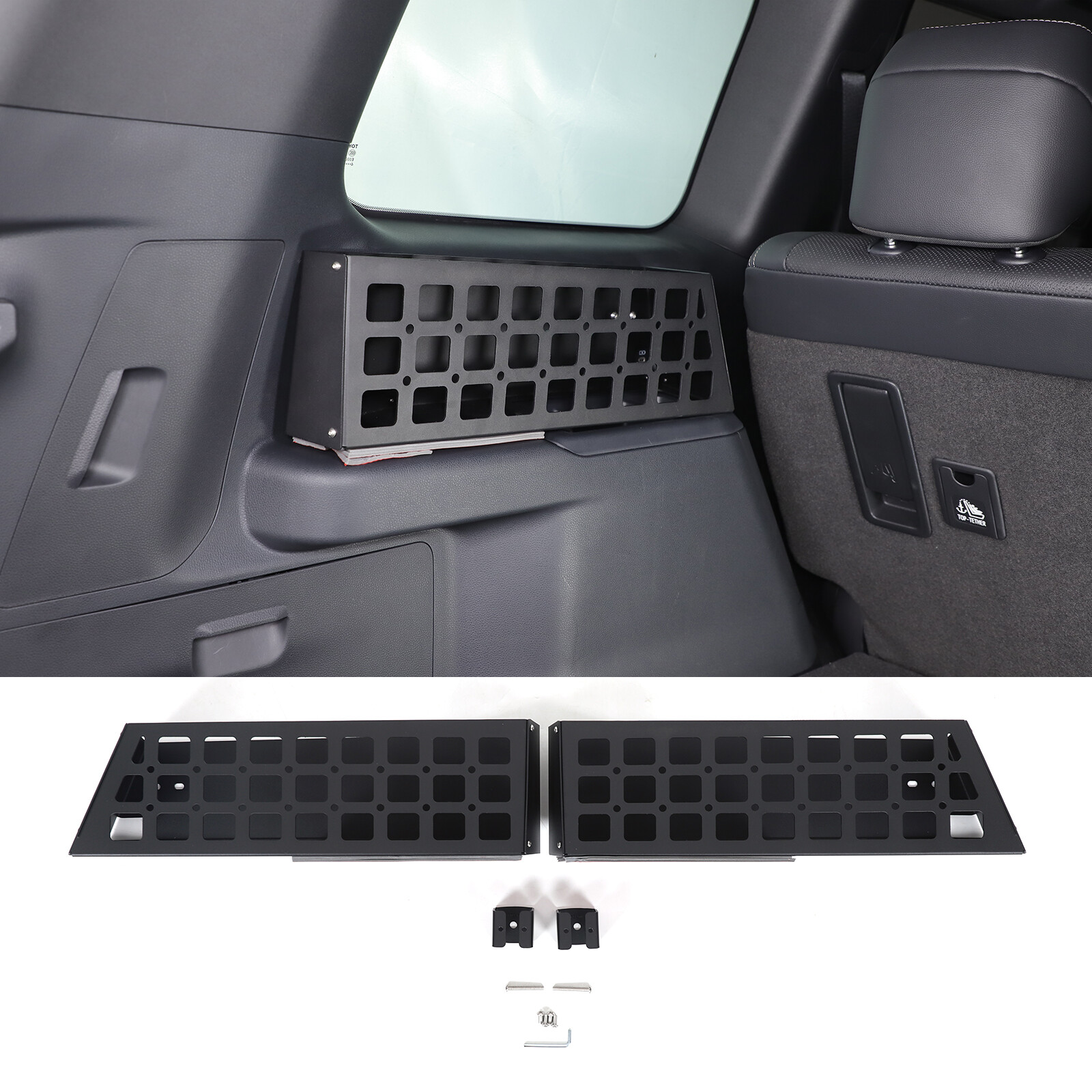 Aluminium Alloy Rear Trunk L＆R Storage Basket For Toyota Land Cruiser LC250 24+