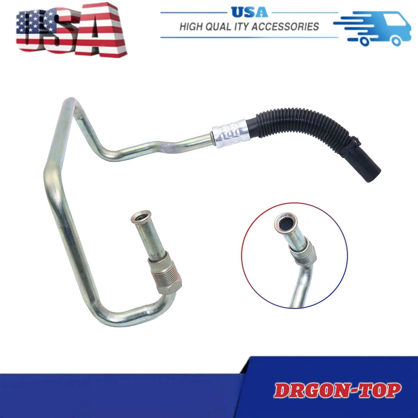 Fits 2003-2004 Ford F-250 Super Duty 6.0L Transmission Cooler Line Hose Pipe