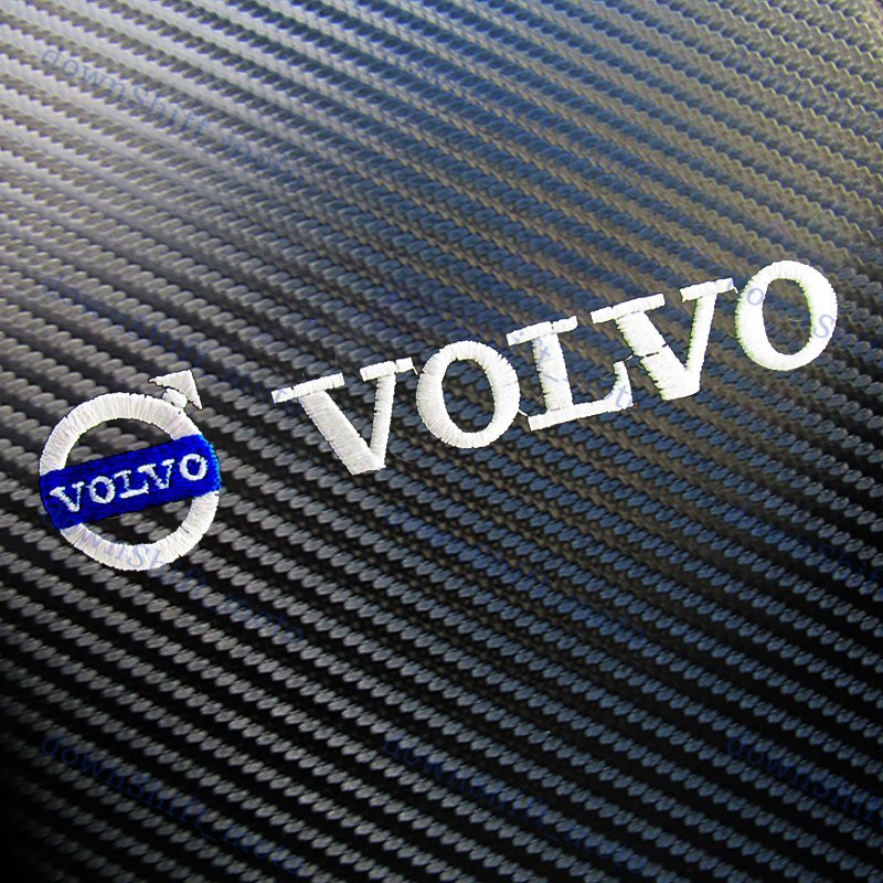 For VOLVO Carbon Car Center Console Armrest Cushion Mat Pad Cover Embroidery X1