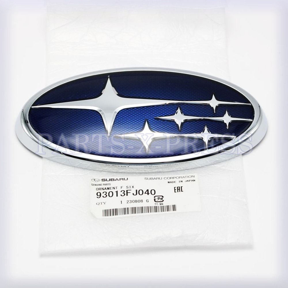 OEM GENUINE SUBARU CROSSTREK IMPREZA FRONT GRILLE HOOD EMBLEM 6 STAR 93013-FJ040