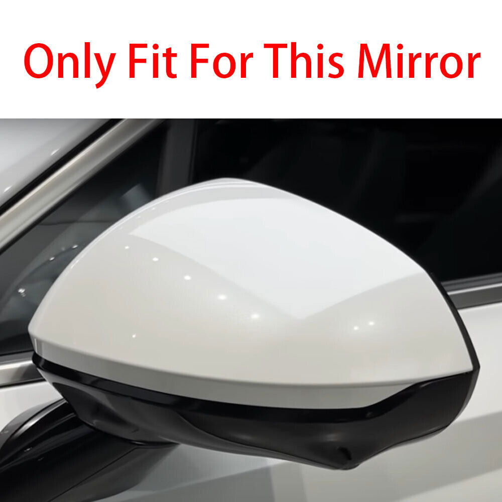 For Hyundai Sonata 2024-2025 Gloss Black Ox Horn Rearview Mirror Cover Trim 2p