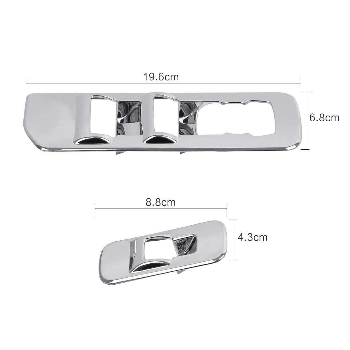 Accessories Window lift switch panel Chrome Cover trim For 2015-2020 Ford F150