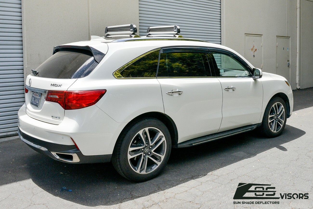 JDM MUGEN SMOKE TINTED Side Vents Sun Shade Window Visors For 14-20 Acura MDX