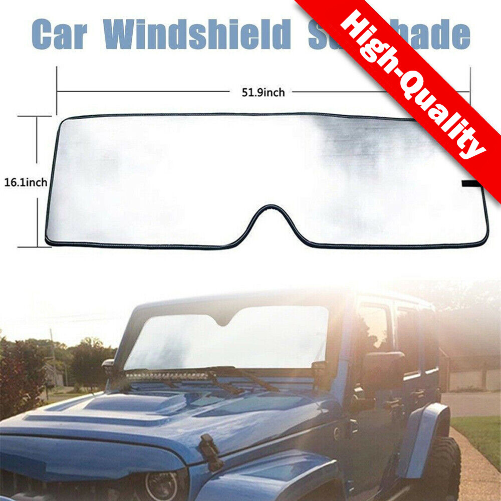 Windshield Sunshade Sun Shade Heat Shield Sun Visor Mat For Jeep Wrangler JK JKU
