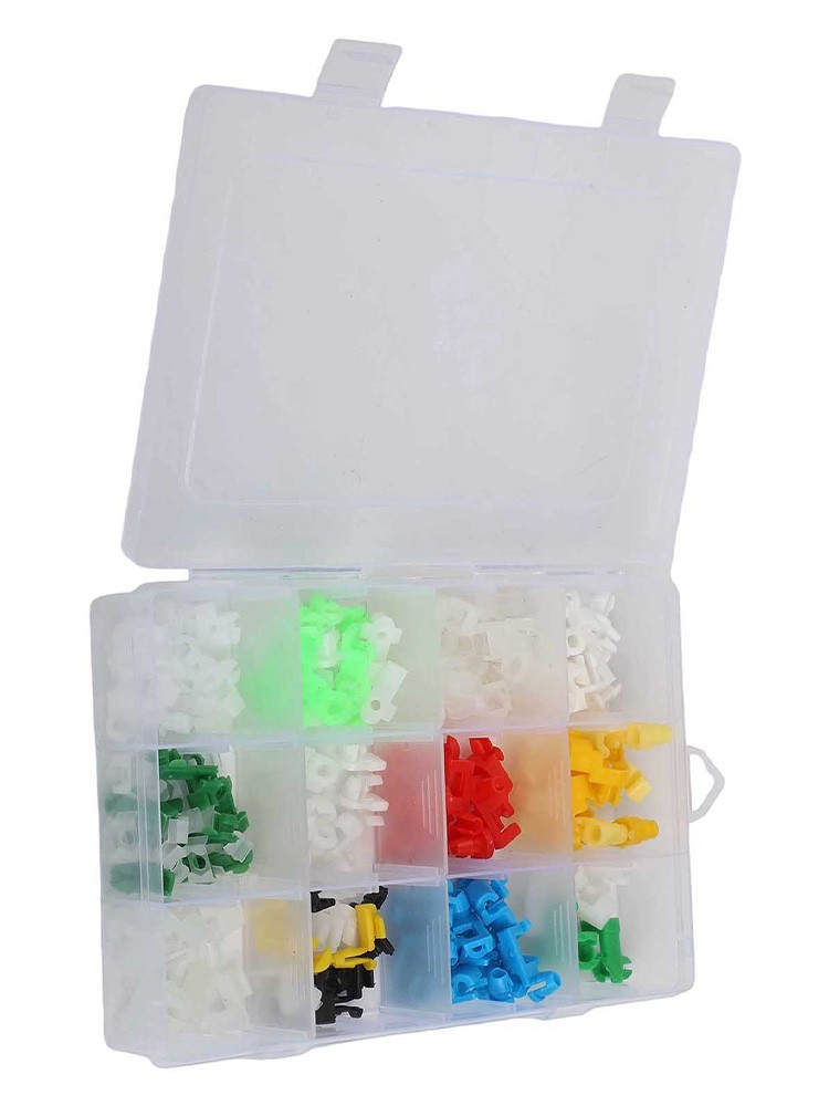 Simple Installation Door Lock Rod Clips Assorted Car Wire Clips Pack of 160
