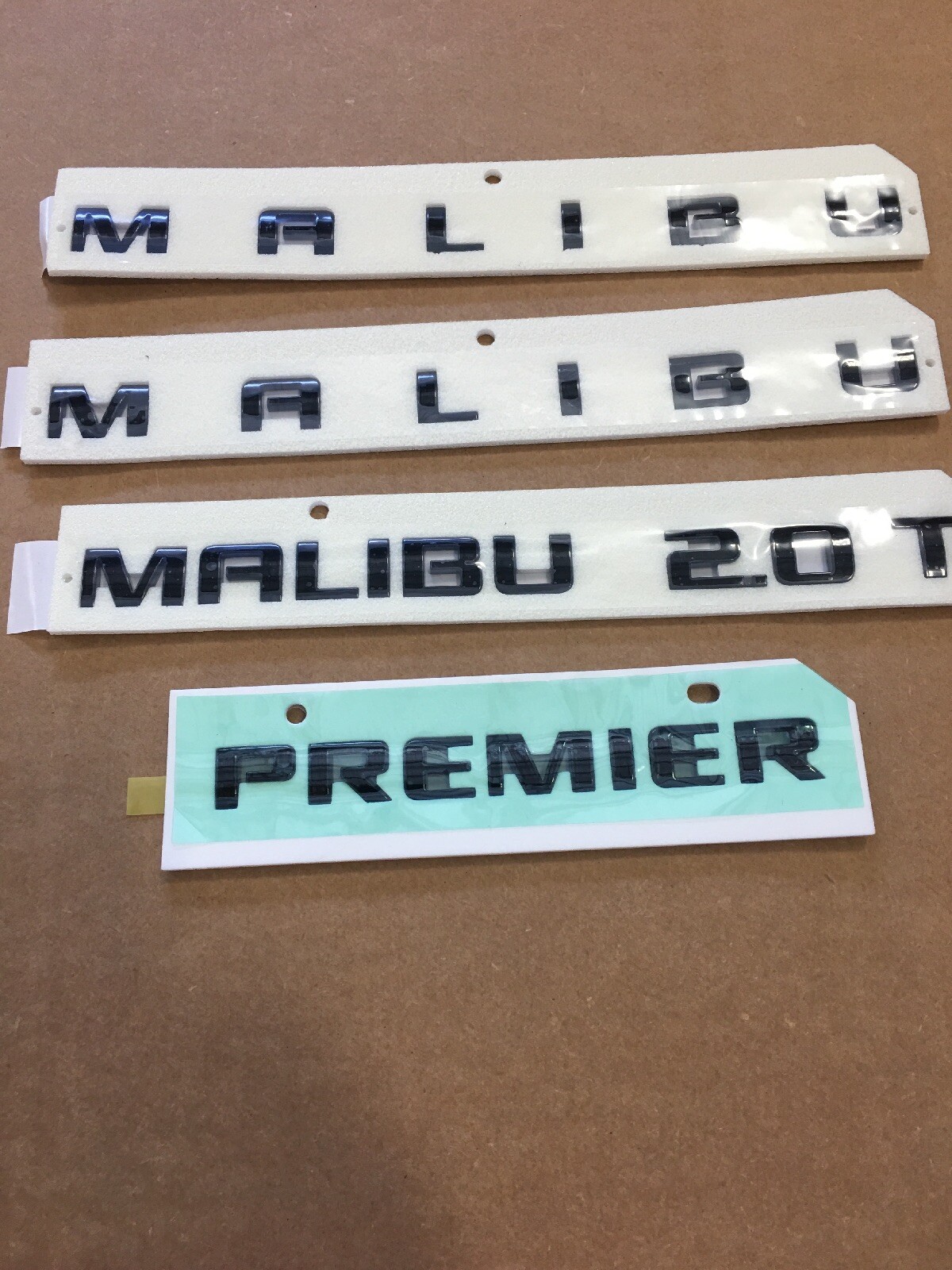 2016-2020 Chevrolet Malibu Premier Black Body Emblem Kit 84411085 Genuine OEM GM