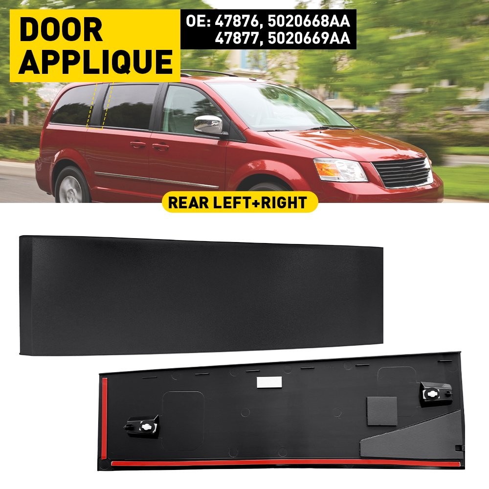 Rear Right Left Sliding Door Molding for 2008-20 Grand Caravan Town and Country