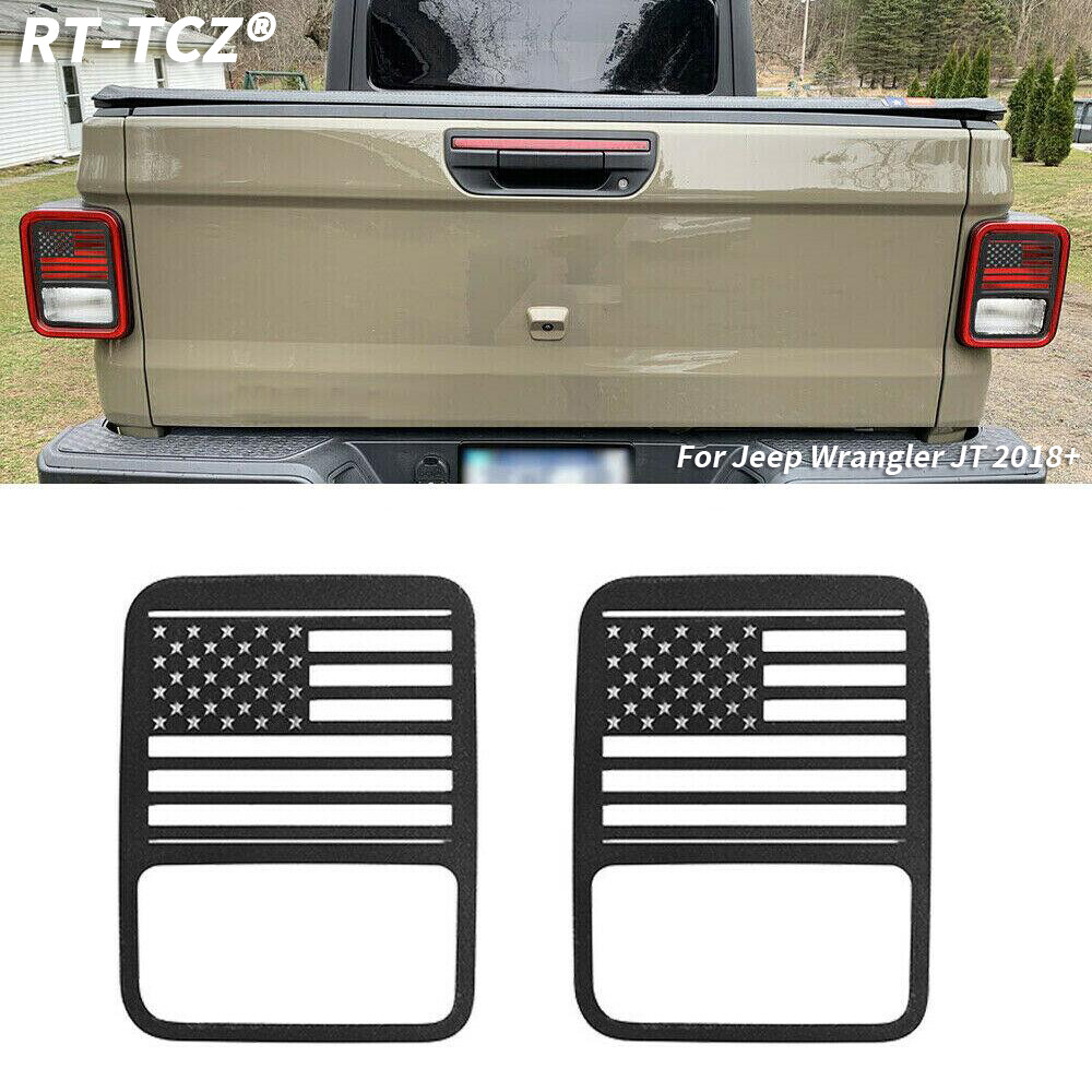 Taillight Lamp Decor Cover Guards For Jeep Gladiator JT 2020+ Black Accessories