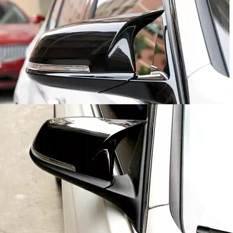 2x Black M3 Style Mirror Cover Caps For BMW F30 F31 320i 328i 330i 335i 340i USA