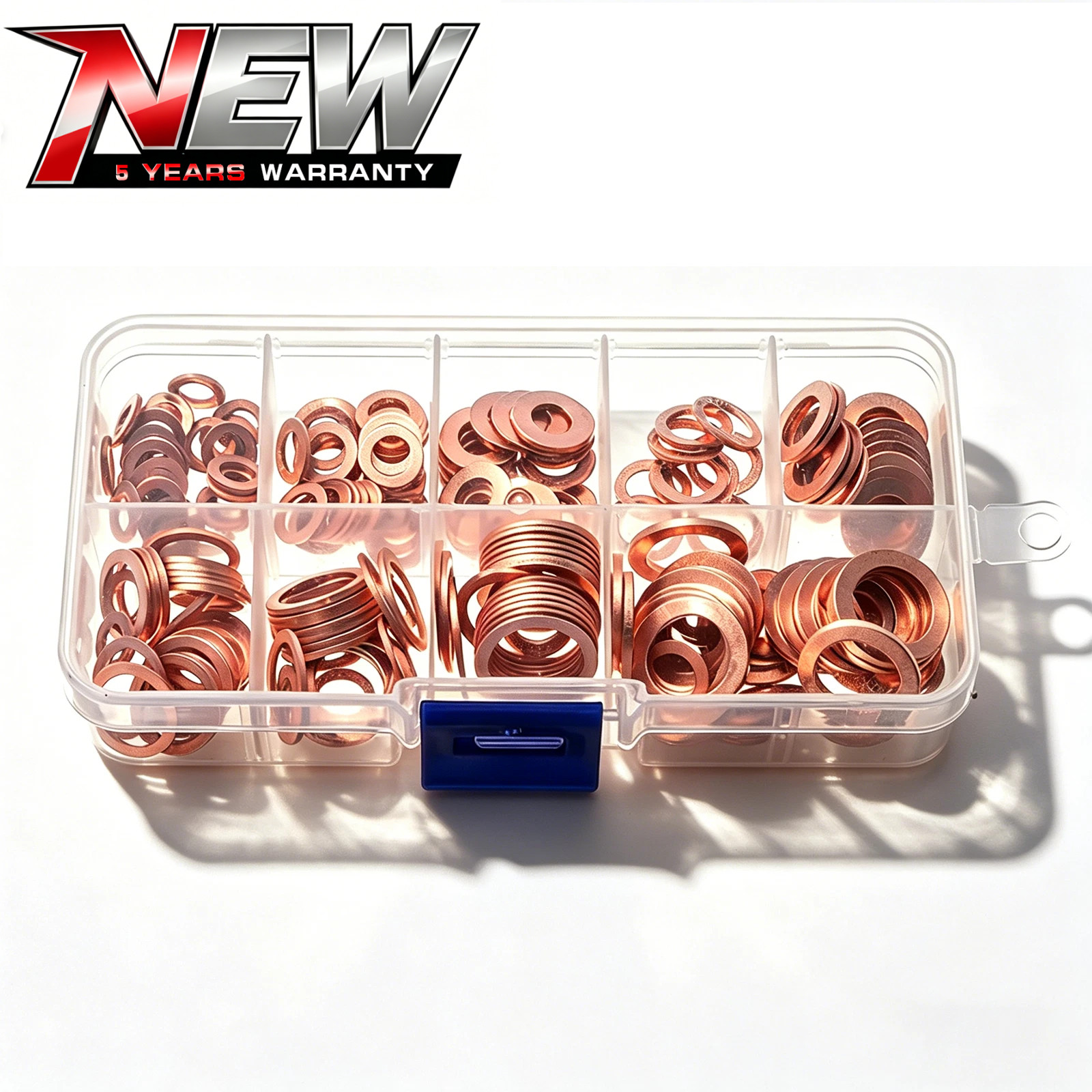 Universal Engine Oil Drain Plug Seal Washers O-Ring Copper Gasket 200Pcs/Set