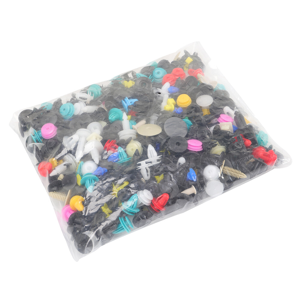 500pcs Clips Car Plastic Push Pin Rivet Trim Moulding Fastener Screwdriver USA
