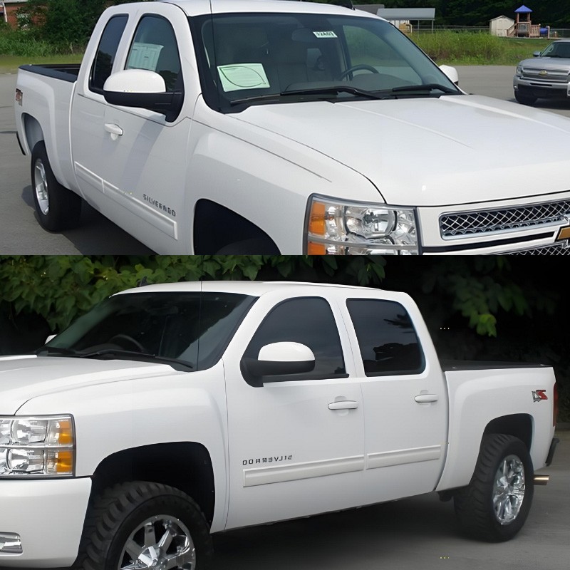 White Mirror Cover Cap For Chevy Silverado Tahoe Suburban GMC Sierra Yukon 07-14