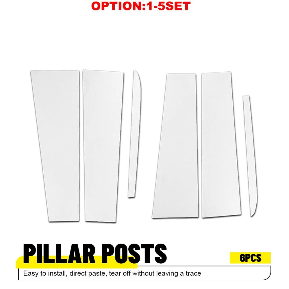 Door Window Chrome Pillar Post Trim Covers Fit 2019-2025 GMC Sierra 1500 6-60x