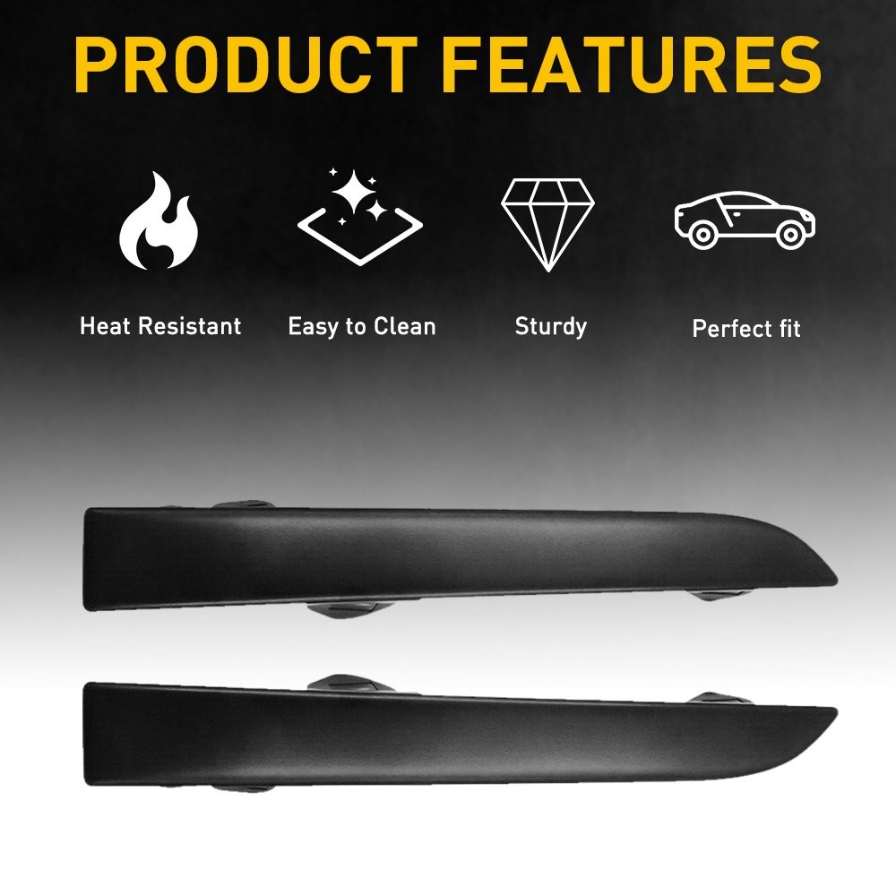 L&R For Toyota Tacoma 2001-2004 Front Bumper Grille Headlight Filler Trim Panels
