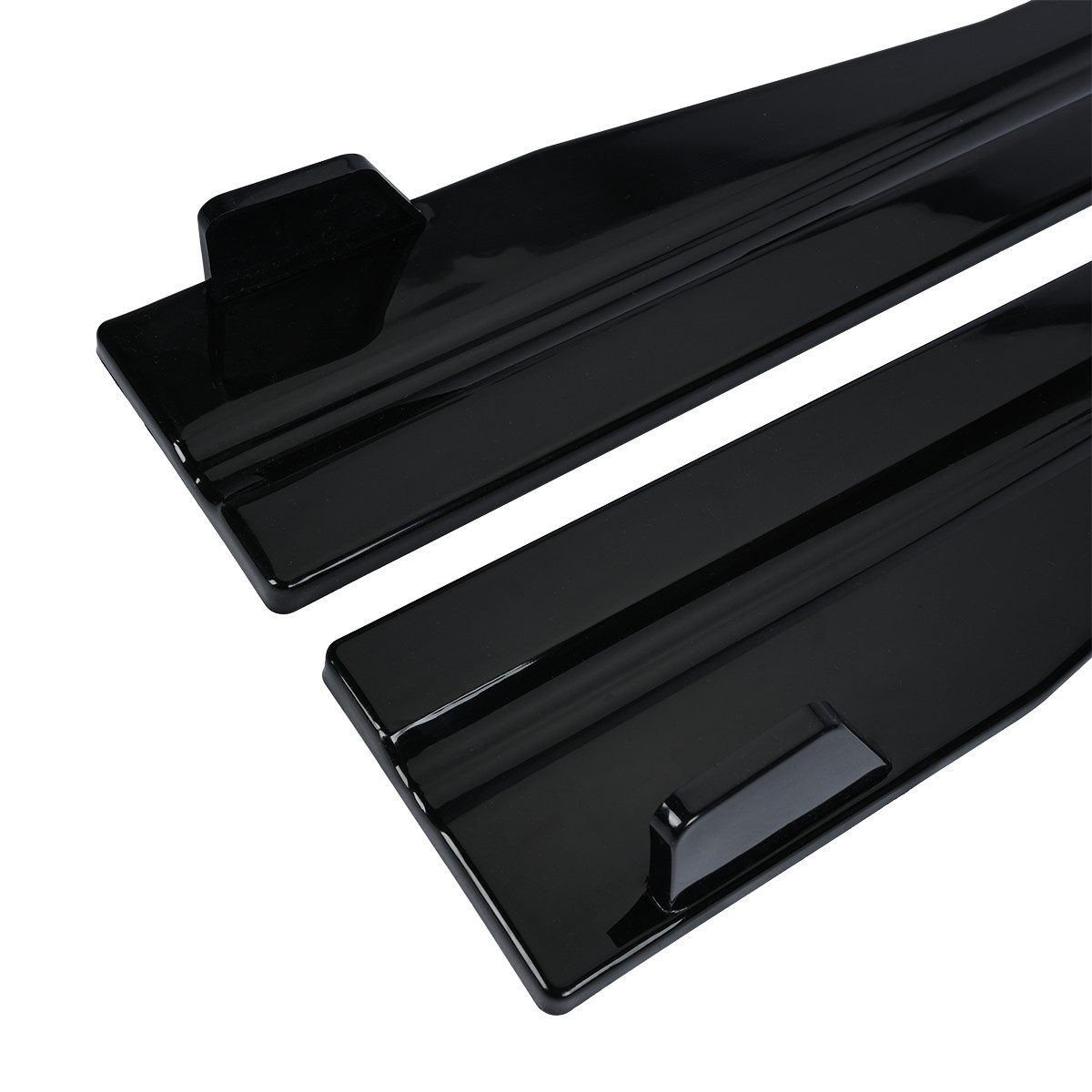 Adjustable 78″-86″ Universal Car Side Skirts Splitter Spoiler Extension Black US