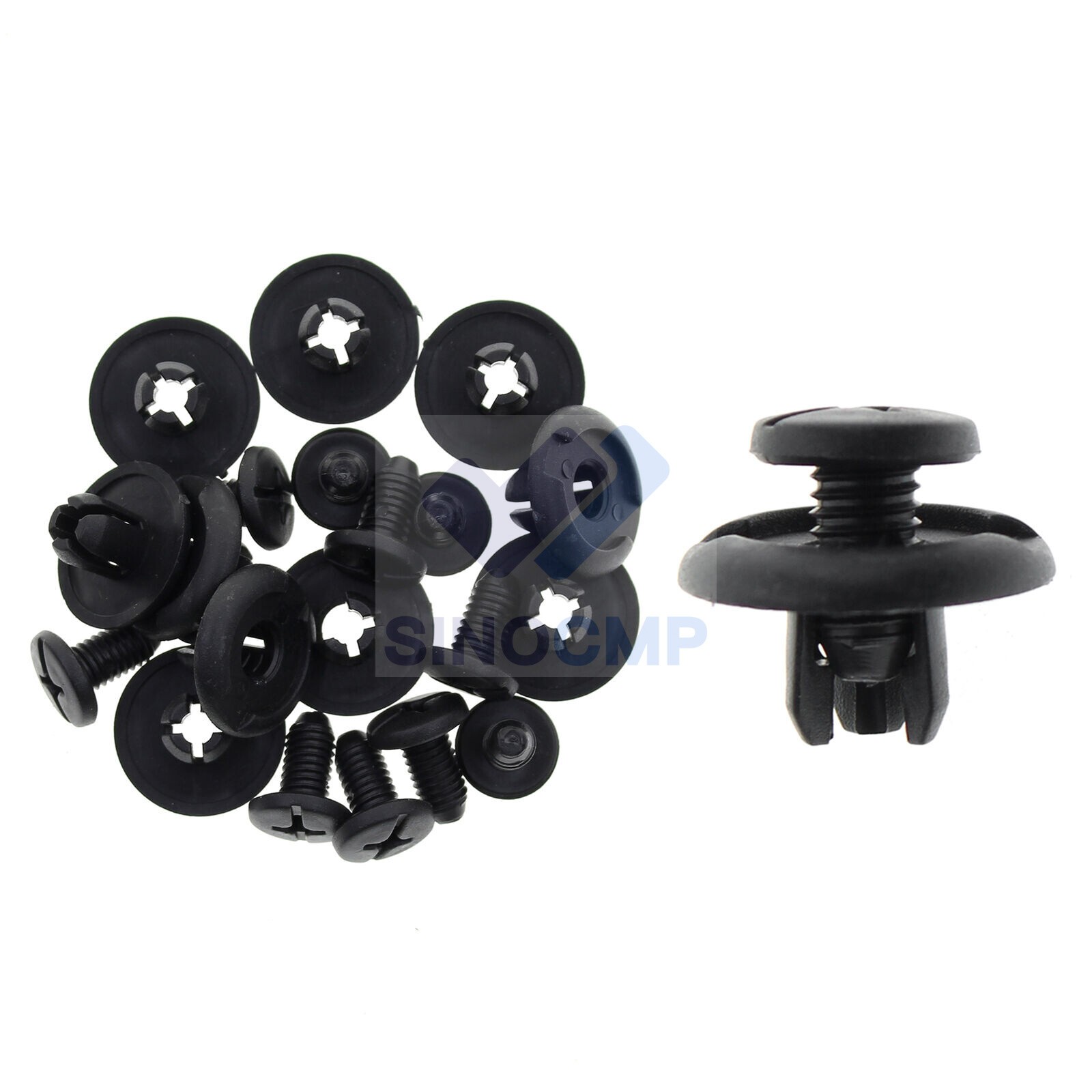 40PCS Car Push Retainer Pin Body Bumper Rivet Trim Moulding Clip Accessories Kit