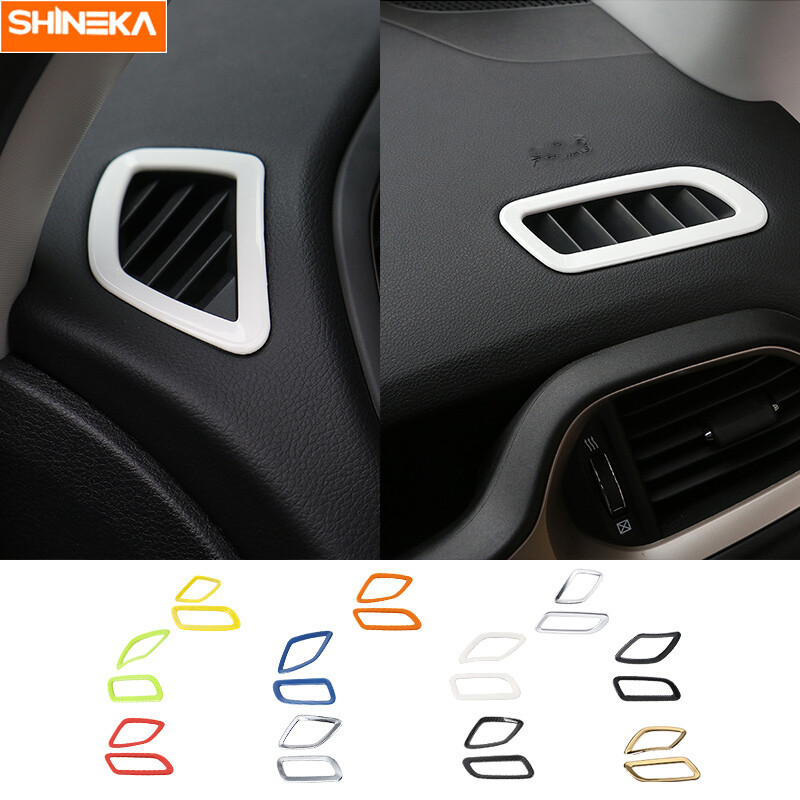 Dashboard Side front Air Vent Outlet Cover Trim For Jeep Renegade 2016-2019 Pair