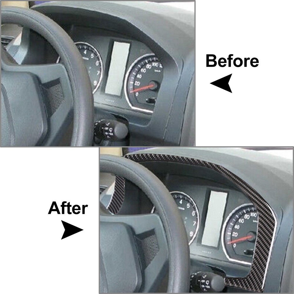 Carbon Fiber Interior Dashboard Frame Cover Trim Fit Honda CR-V CRV 2007-2011