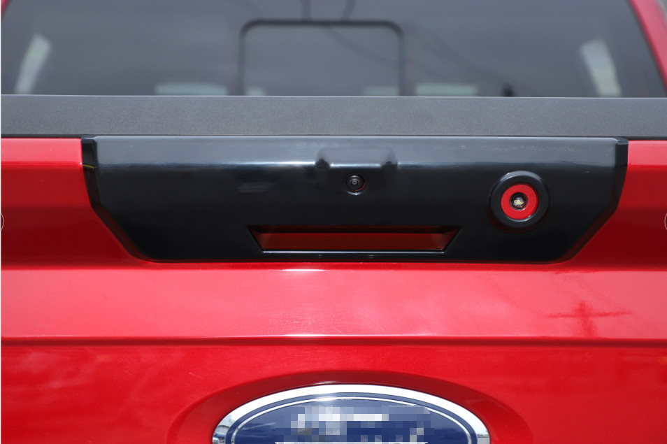 Black Rear Tailgate Door Handle Decor Cover Trim For Ford F150 2021+ Accessories